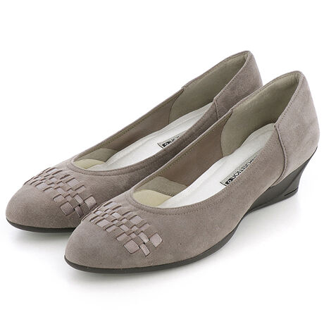 コンポジションナイン composition9 コンフォートウェッジヒールデザインパンプス （ブラックコンビ） -モーダ・クレア 公式オンラインストア [コンポジション9] セパレートメッシュコンフォートパンプス