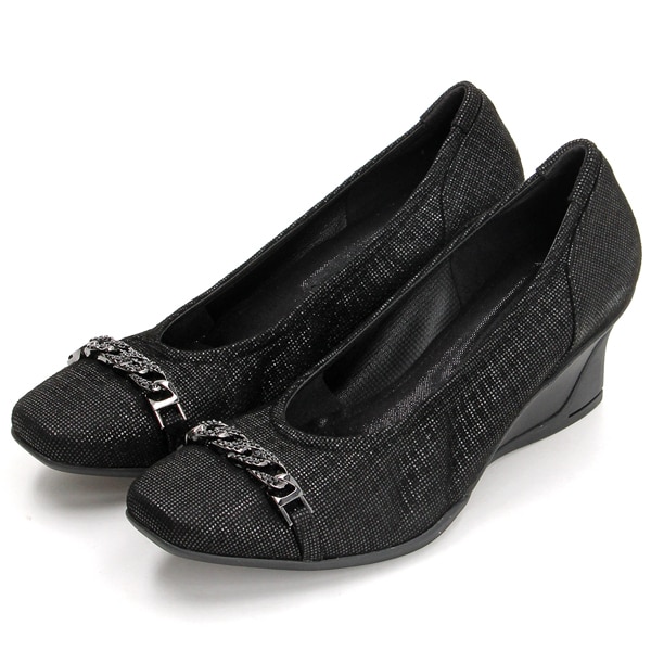 新品♡ リボンモチーフスタイリッシュコンフォートシューズ　23.5センチ リボンモチーフスタイリッシュコンフォートフラットシューズ