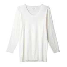 【ＳＥＥＫ】【カットオフ】【発熱保温】【帯電軽減加工】【HOTMAGIC】Ｕネックロングスリーブ