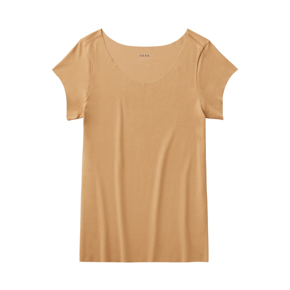 SEEK】【カットオフ】【メッシュ】【無地】UネックTシャツ
