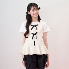 薄手ニットベスト＆Tシャツセット