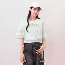 リボンメッシュTシャツセット