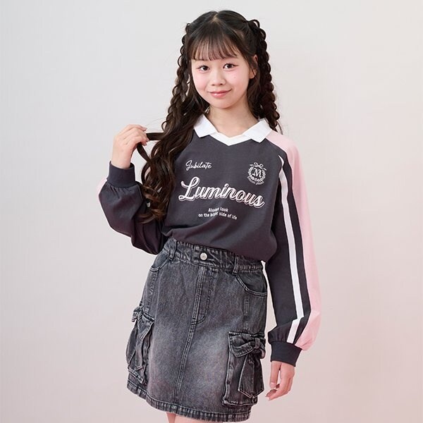 衿つきゲームTシャツ | メゾピアノジュニア(mezzo piano junior