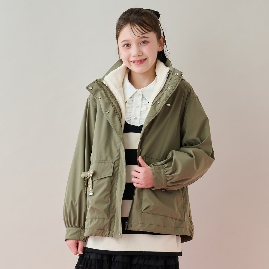 はっ水】3WAYマウンテンパーカ | ポンポネットジュニア(pom ponette