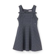 メゾピアノジュニア(mezzo piano junior)の【人気商品再入荷】【直営店で取り扱い無し】ツインリボンジャンパースカート