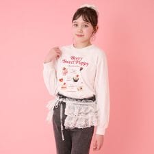 ストロベリーモチーフ長袖Tシャツ