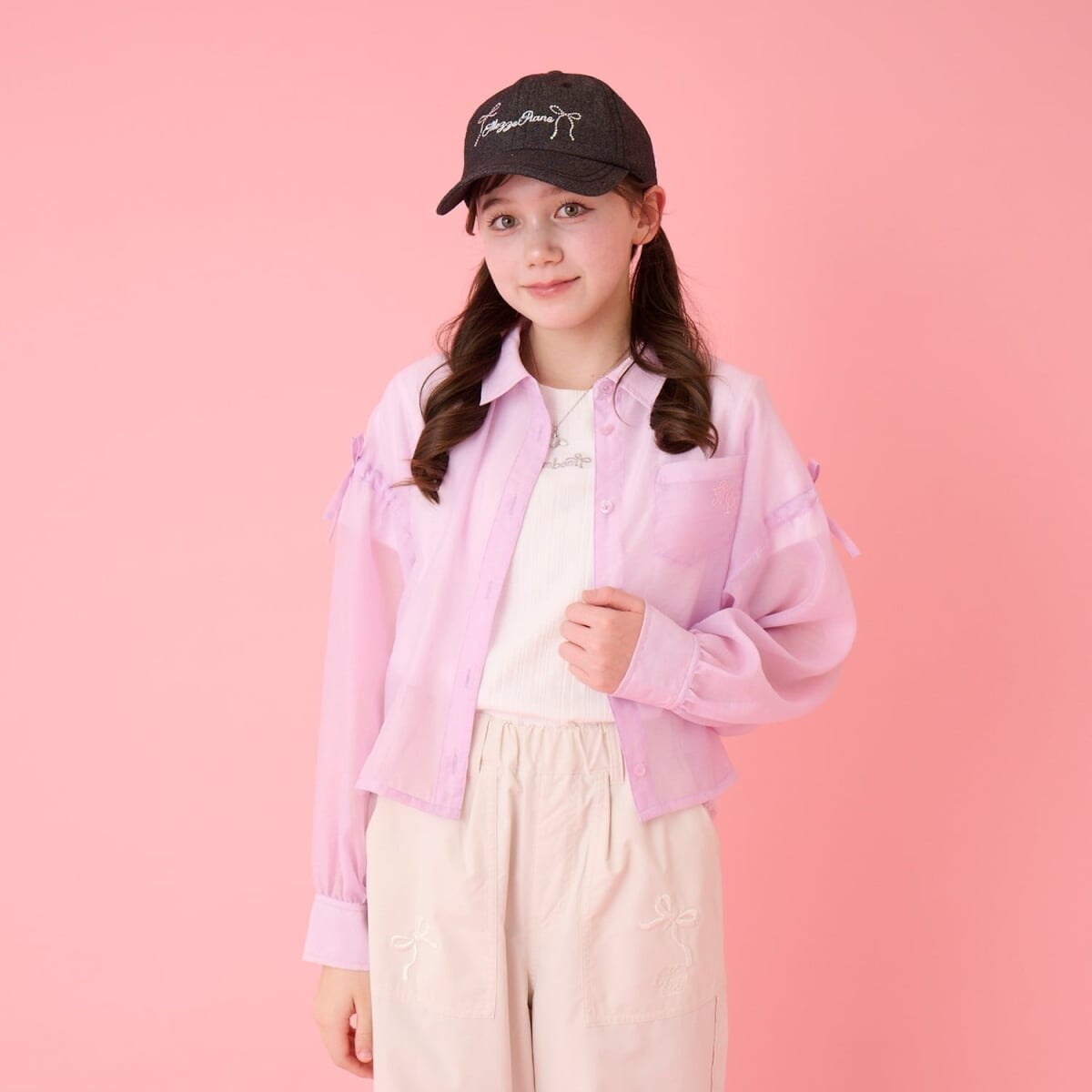 シアーシャツ＆リブTシャツセット | メゾピアノジュニア(mezzo piano 