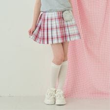 ラメベルトつきプリーツスカート