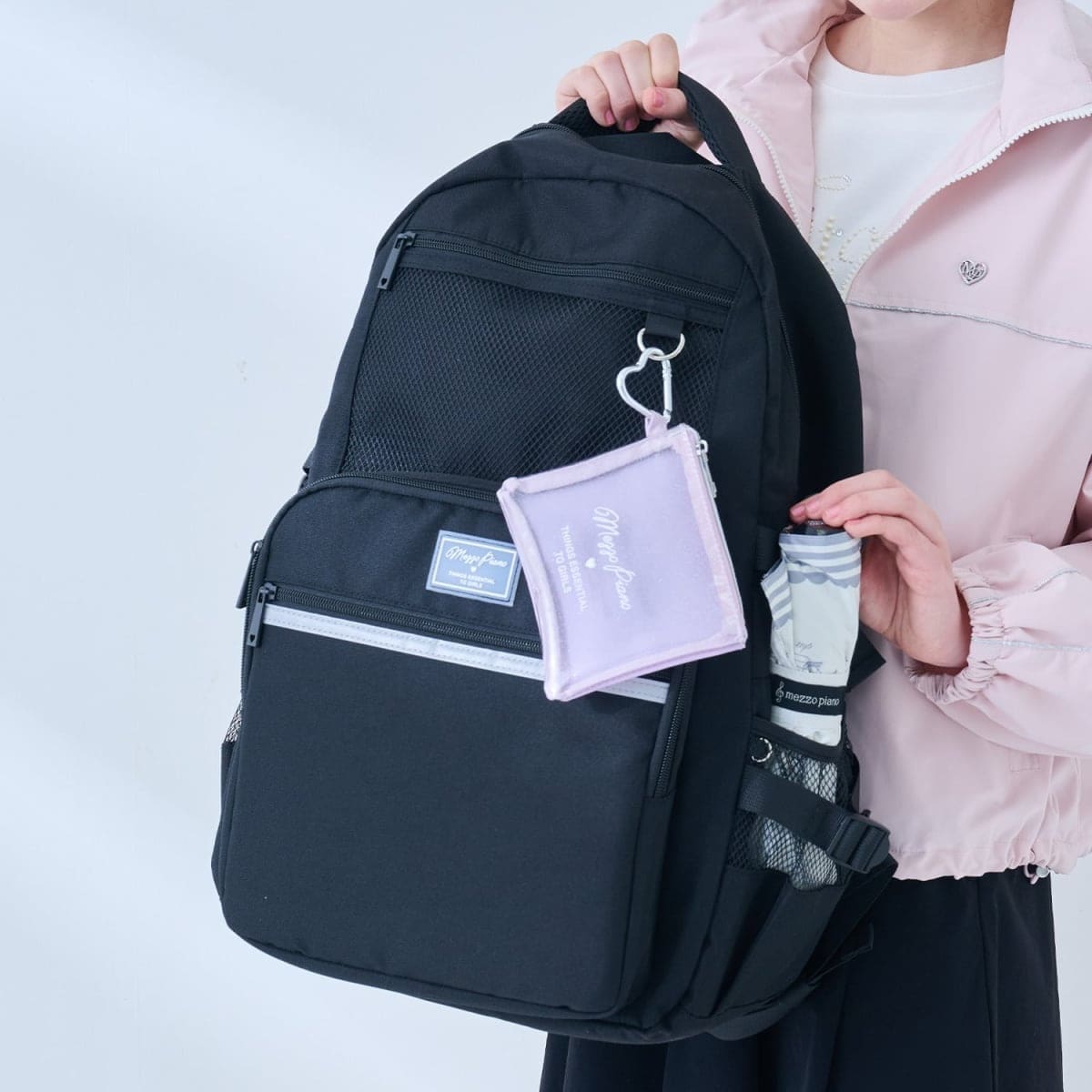 Mezzo Piano♡メゾピアノ♡リュックつき ボストンバッグ【新品】タグ付き mezzo piano Junior（メゾピアノ ジュニア） メゾピアノジュニア(mezzo