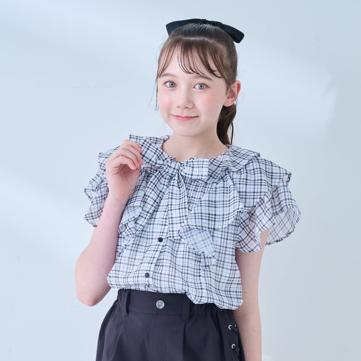 Mezzo piano junior メゾピアノジュニア L 160 ブラウス mezzo piano 