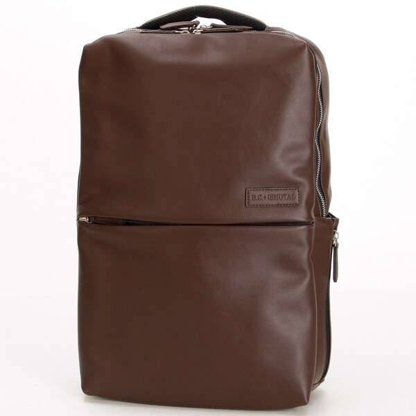 ソフトな肌触りと高級感のある光沢があるPUレザー3WAYリュック