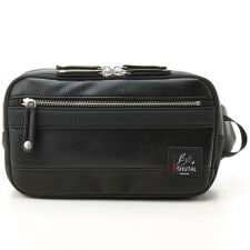 ビーシーイシュタル(B.C.+ISHUTAL)のトリプルマテリアル メッシュバックル付き ヒップバッグ 2L