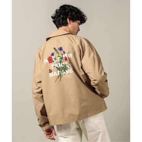 DROLE DE MONSIEUR/ドロール ド ムッシュ】 Flower Slogan ジャケット 