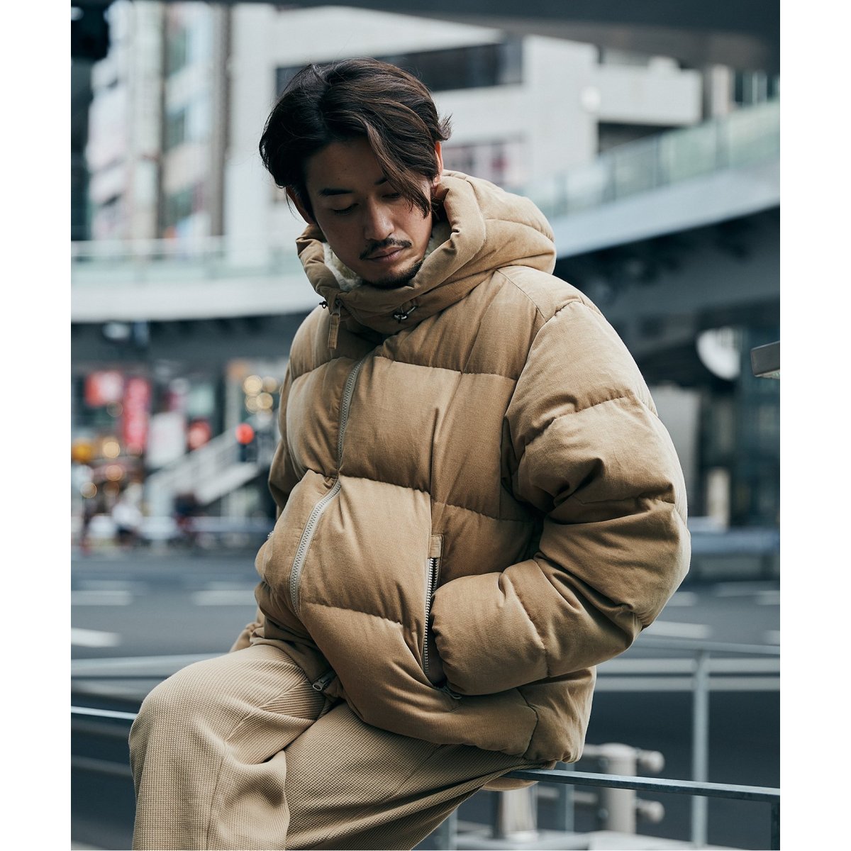 HAKUU×JS /ハク 別注 CORDUROY DOWN JACKET