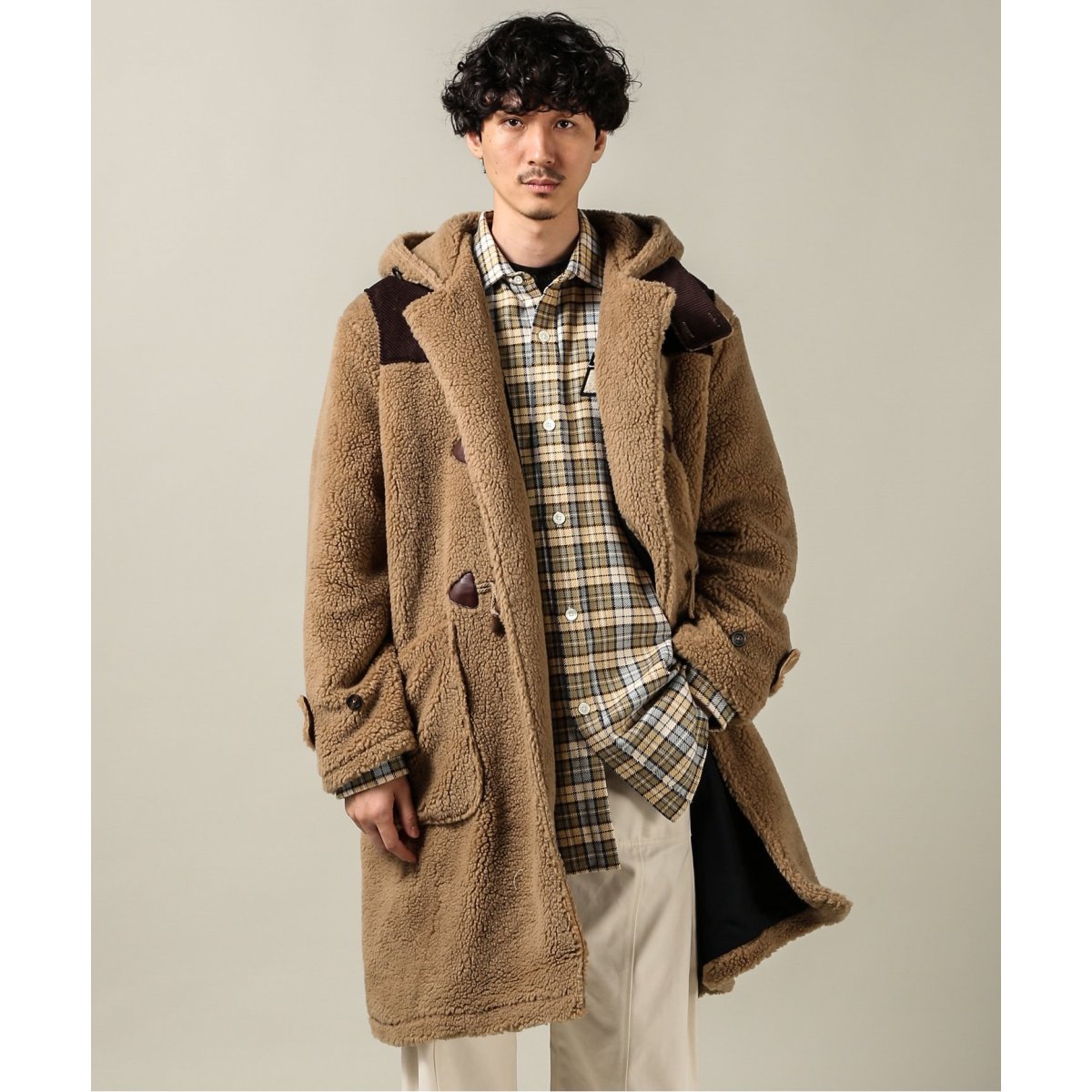 DROLE DE MONSIEUR/ドロール ド ムッシュ】 Sherpa ダッフルコート