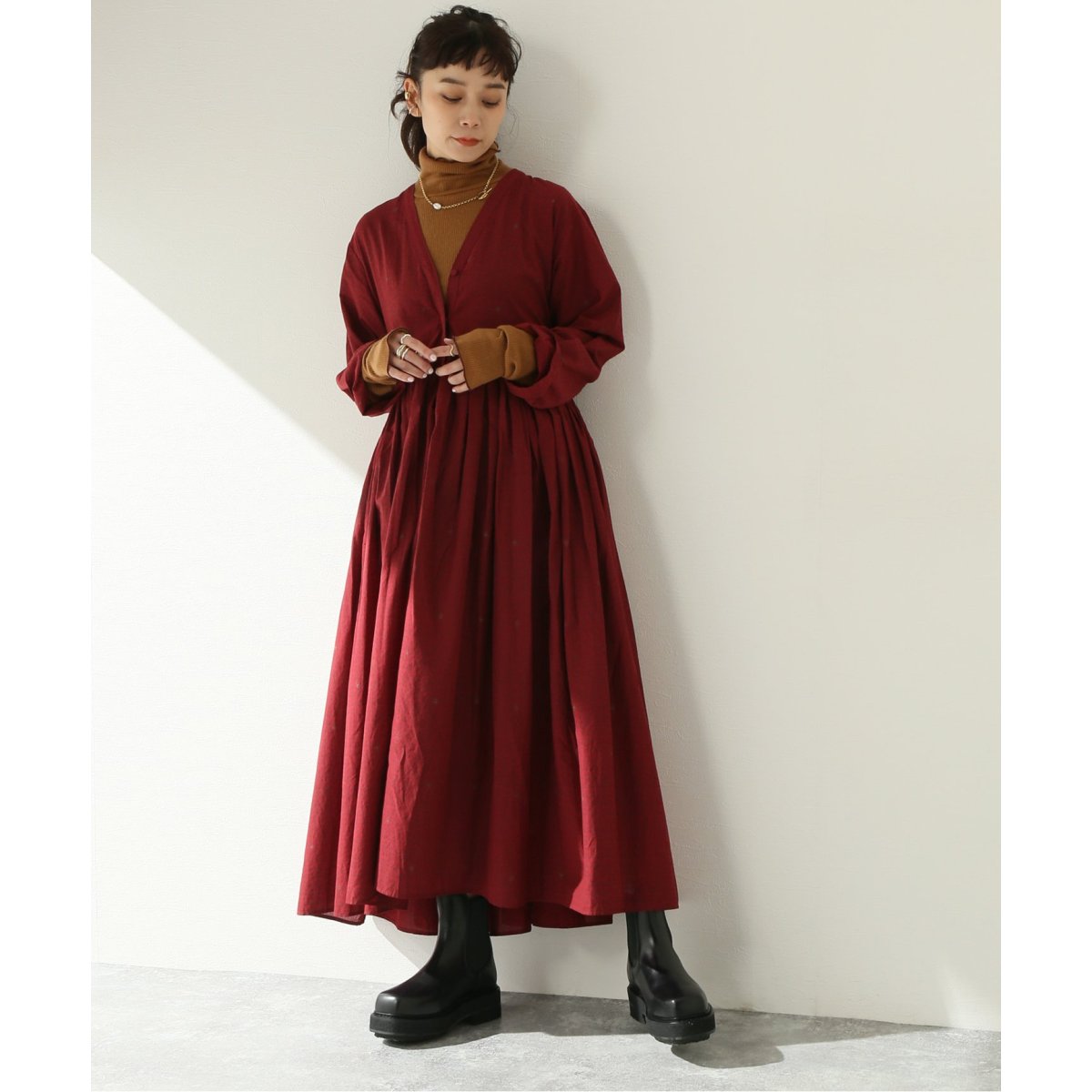 maison de soil/メゾン ド ソイル】 VOILE RAJASTHAN TUCK WRAP