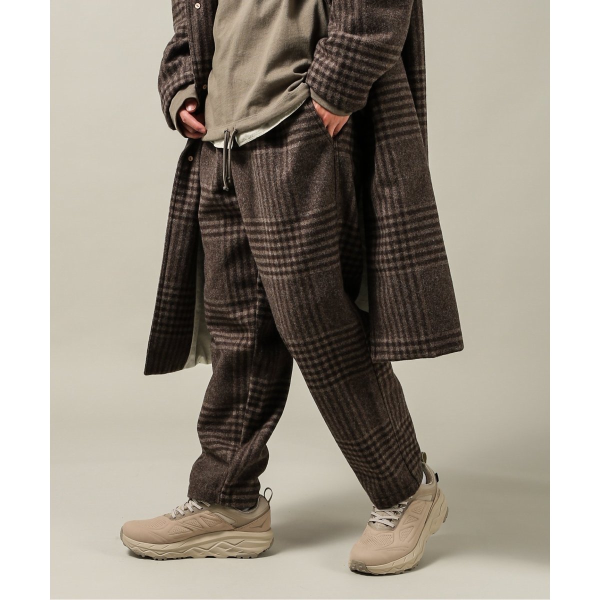 RIDING HIGH/ライディングハイ】BULLDOG LABEL DUDE PANTS-PLAID WOOL