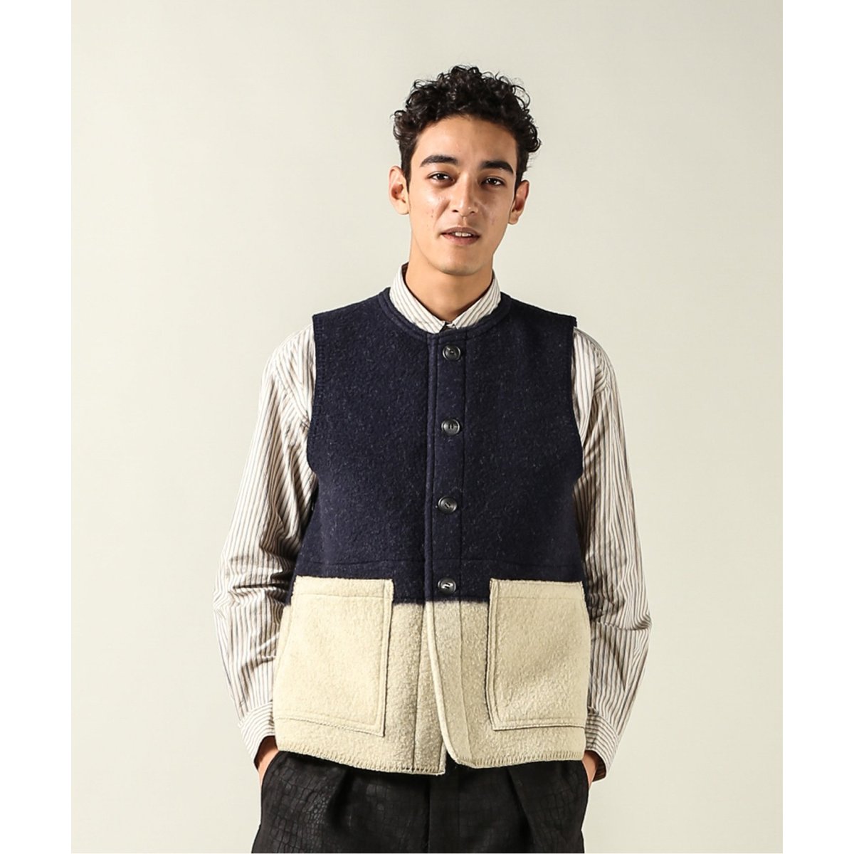 NIGEL CABOURN ナイジェルケーボン　QUILTING VEST New Model》WORK VEST - 8 WALE CORDUROY – ナイジェル