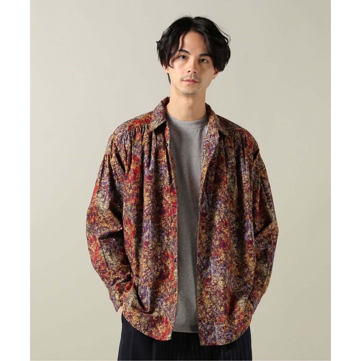 AiE / エーアイイー】Painter Shirt-Marble Batik print | ジャーナル