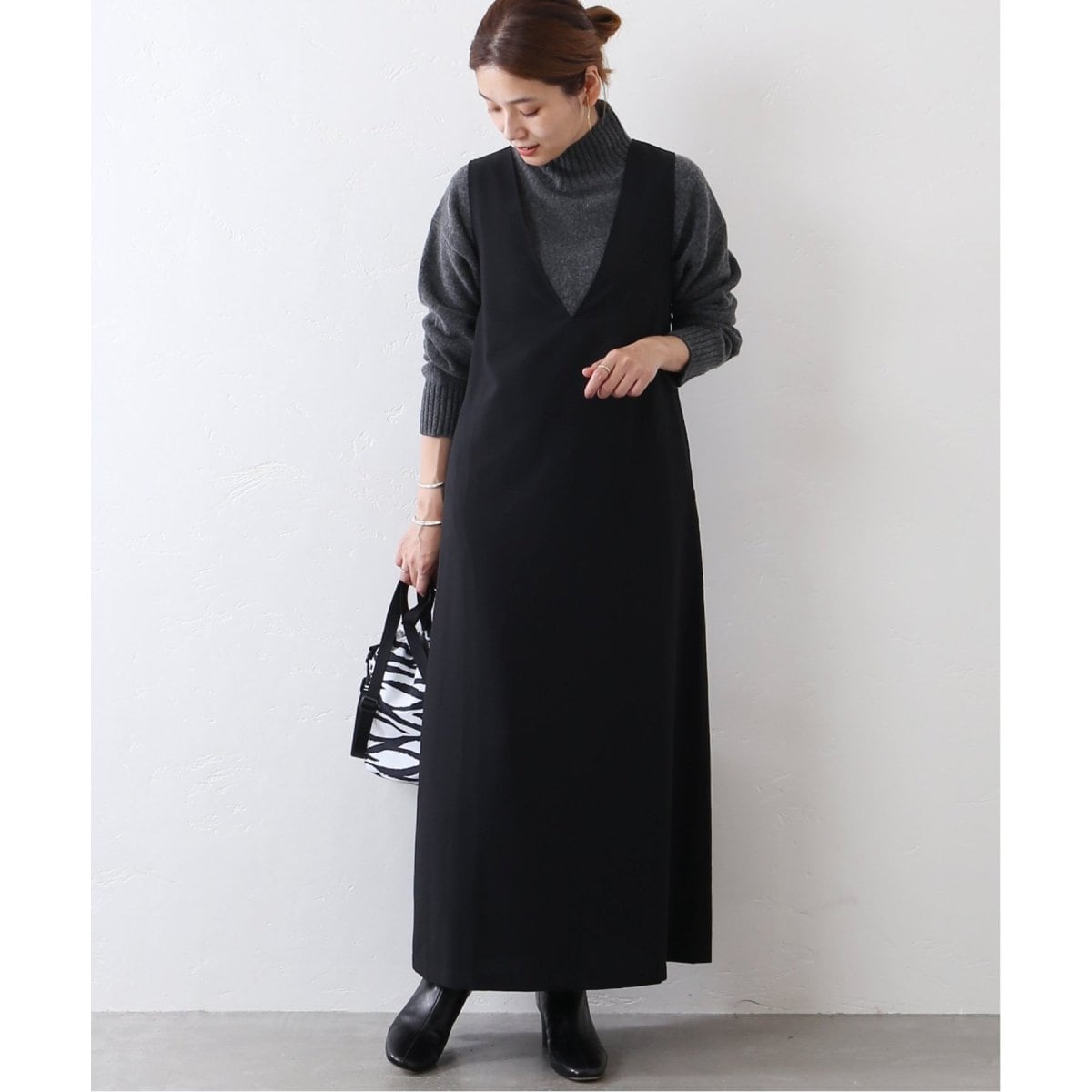 ★美品◆ジャーナルスタンダード◆ シックトロVネックワンピース JOURNAL STANDARD（ジャーナルスタンダード）の「《WEB限定追加3