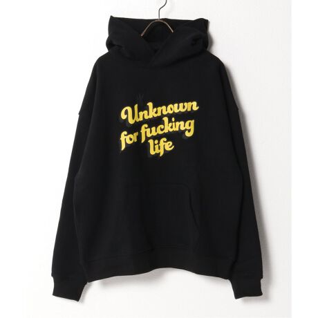 UNKNOWN LONDON/アンノウン ロンドン】FUCKING LIFE フードパーカー 
