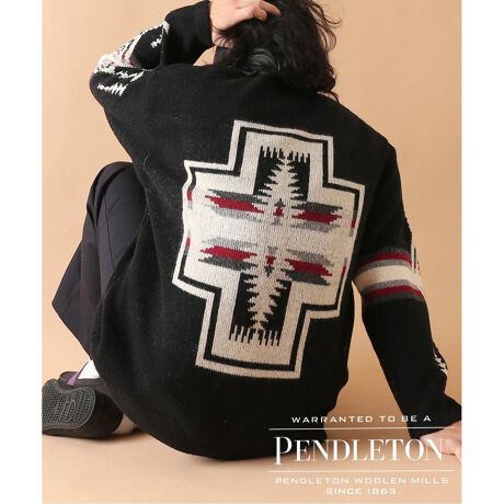 PENDLETON×JS/ペンドルトン別注】LAMBS WOOL クルーネック ニット 