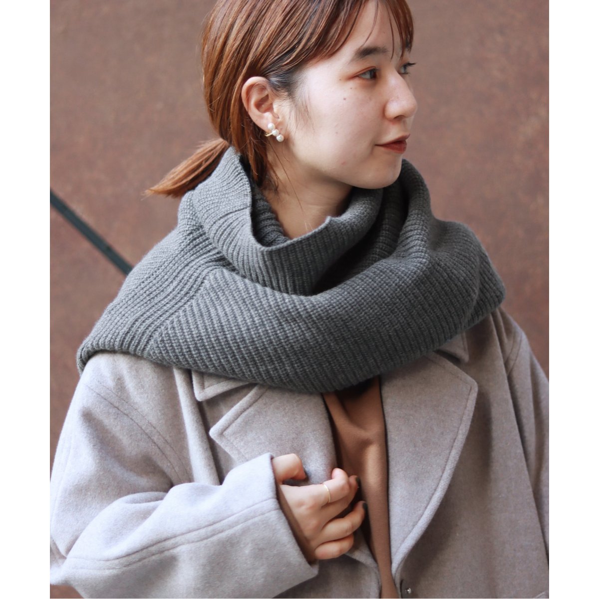 新品　JOURNAL STANDARD ウールネックウォーマー　ブラック JOURNAL STANDARD - JOURNAL STANDARD ウールネックウォーマーの