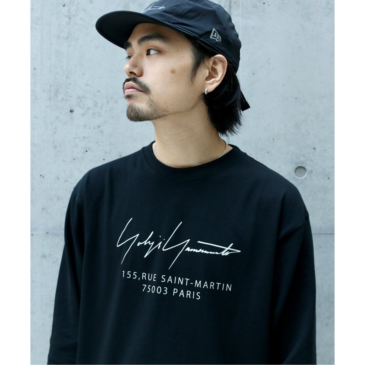 Yohji Yamamoto pour homme × NEW ERA】ロングスリーブTシャツ