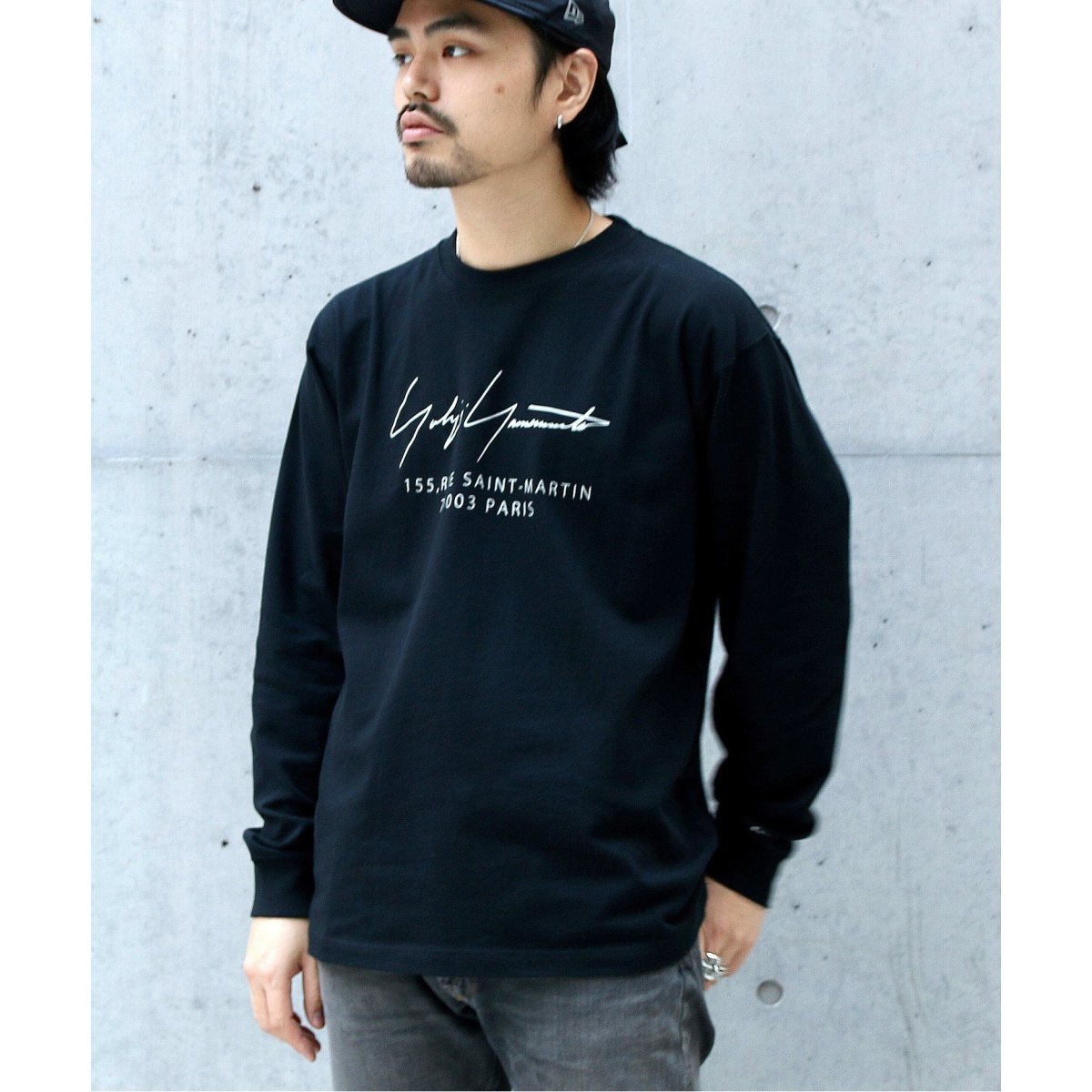 Yohji Yamamoto pour homme × NEW ERA】ロングスリーブTシャツ 