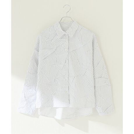 MM6 Maison Margiela】CRUSHED STRIPED POPLIN：シャツ | ジャーナル  