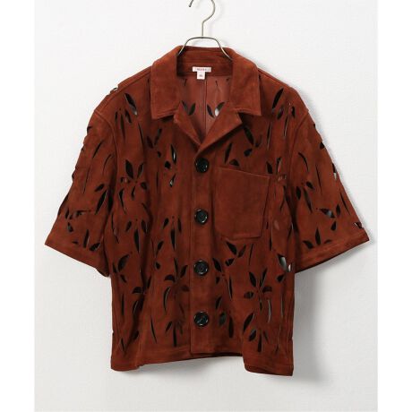 MASU/エムエーエスユー】フラワーカット レザーシャツ | ジャーナル 