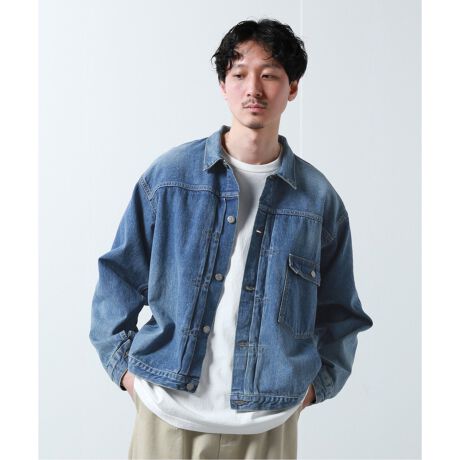 LENO / リノ】BRENDA BIG TRUCKER JACKET (FADE INDIGO) | ジャーナル 