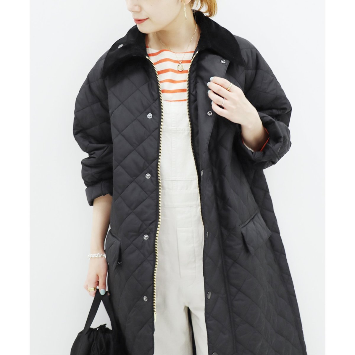 別注》【Barbour/バブアー】OS BURGHLEY QUILT exclusive：コート