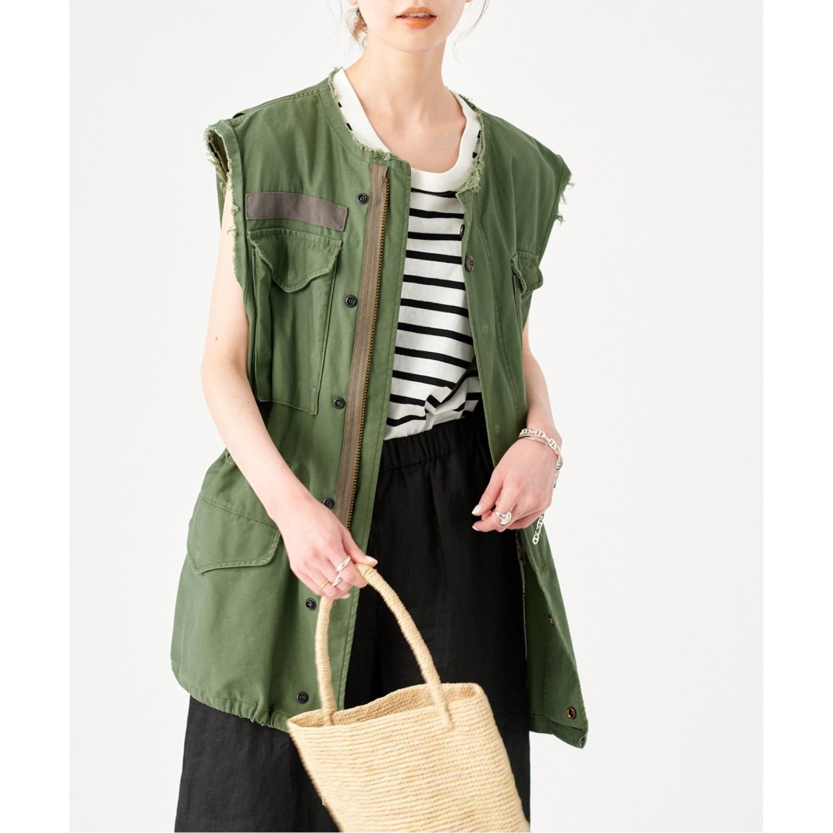JOURNAL STANDARD M-65 CUT OFFベスト