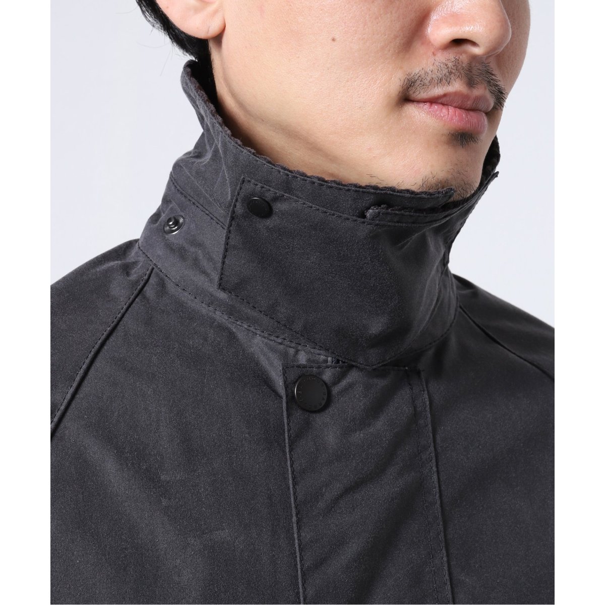 ヨウジヤマ Barbour BARBOUR OS BURGHLEY BLACK WAX バーレー バブアー 