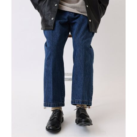 FARAH/ファーラー】ツータックワイドテーパード デニムパンツ 