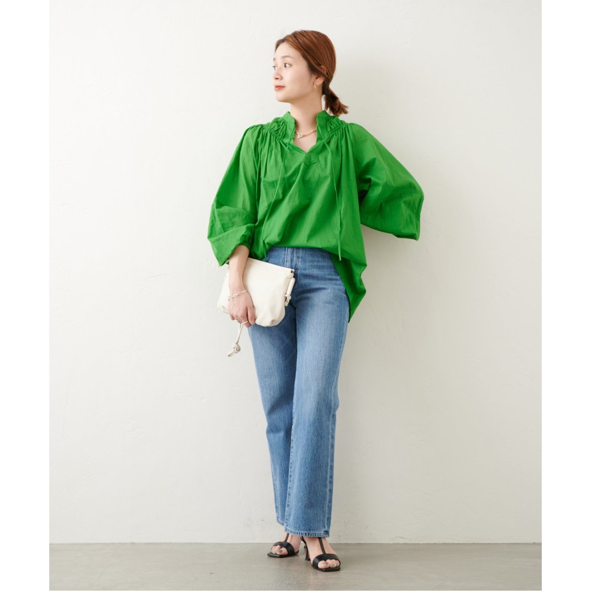 JOURNAL STANDARD コットンボイルブラウス　グリーン　F コットンボイルブラウス◇ | ジャーナルスタンダード(JOURNAL