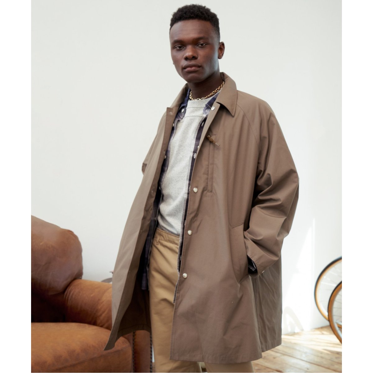 LASKA FABRIC / ラスカ】サイロ オーバーサイズ コート