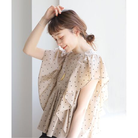 WEB限定追加2》ドットフリルブラウス | ジャーナルスタンダード 