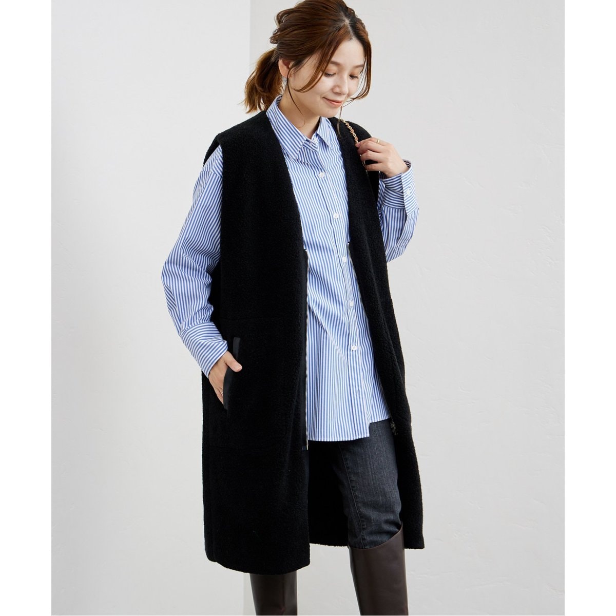 リバーシブルボアロングジレ | ジャーナルスタンダード(JOURNAL