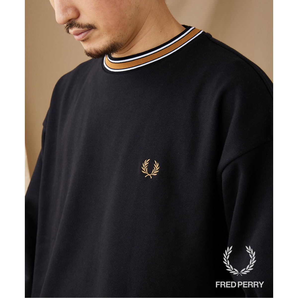 FRED PERRY for JOURNAL STANDARD】別注 トラムラインスウェット