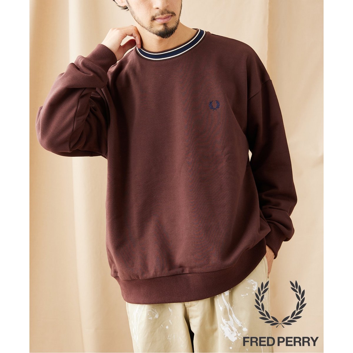 FRED PERRY for JOURNAL STANDARD】別注 トラムラインスウェット