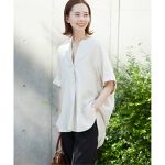 追加3》レーヨン麻ノーカラーブラウス | ジャーナルスタンダード 