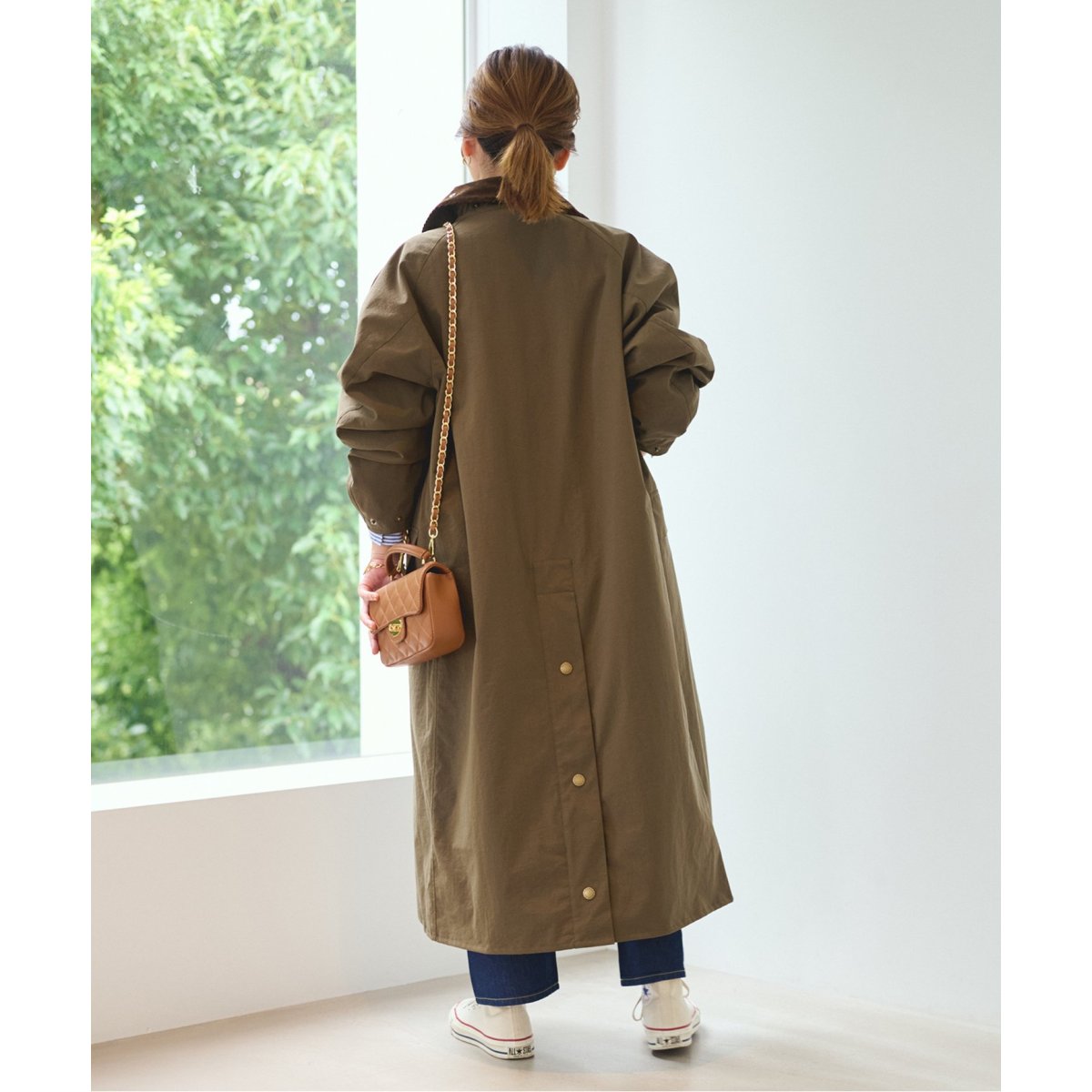 別注【Barbour/バブアー】OS BURGHLEY JS EXCLUSIVE：コート