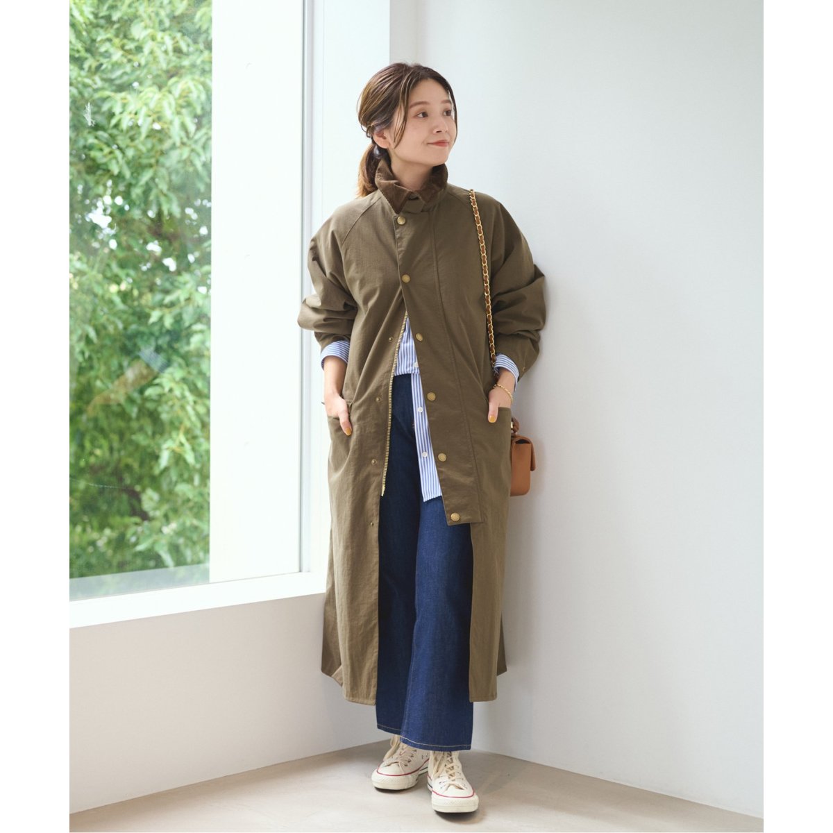 別注【Barbour/バブアー】OS BURGHLEY JS EXCLUSIVE：コート