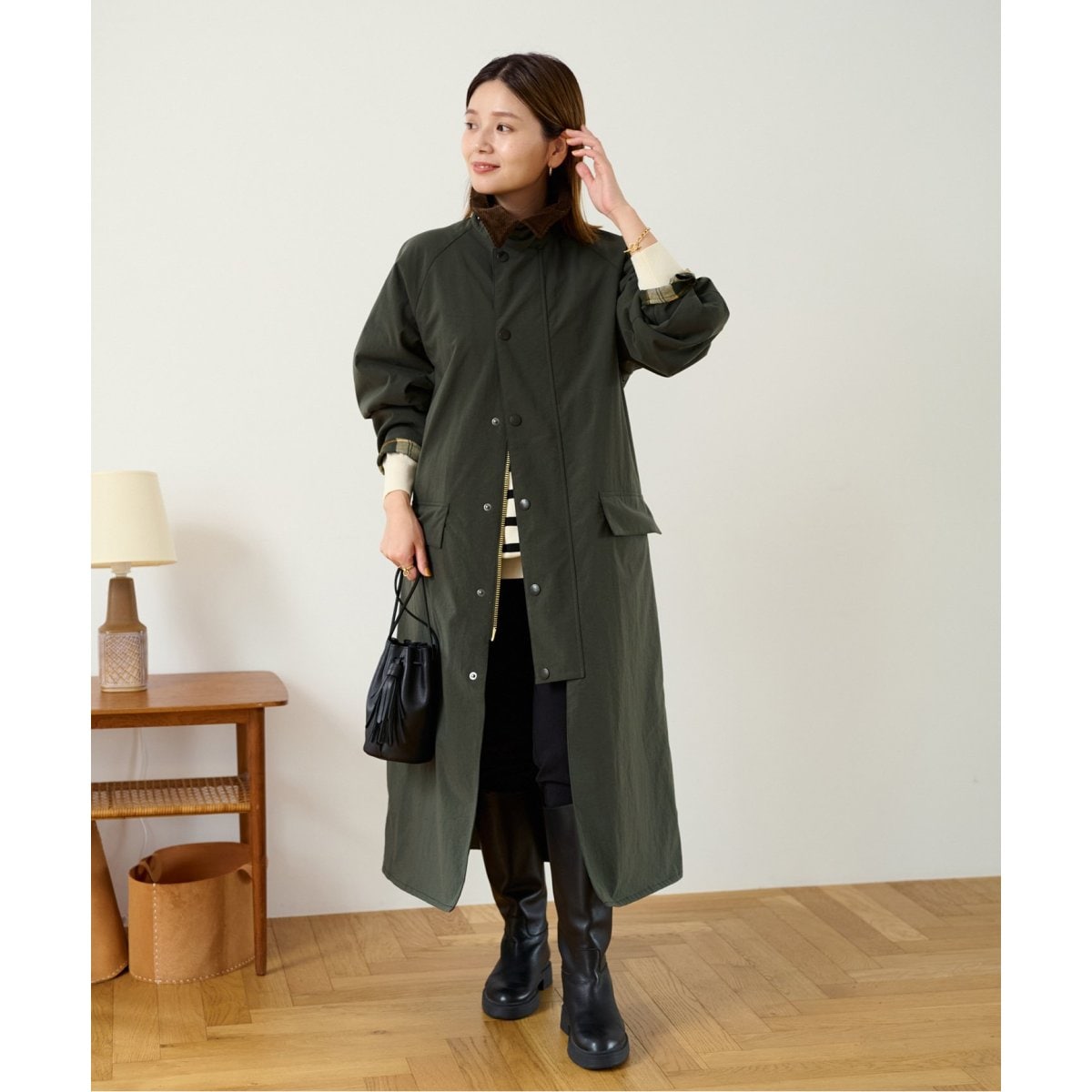 別注【Barbour/バブアー】OS BURGHLEY JS EXCLUSIVE：コート