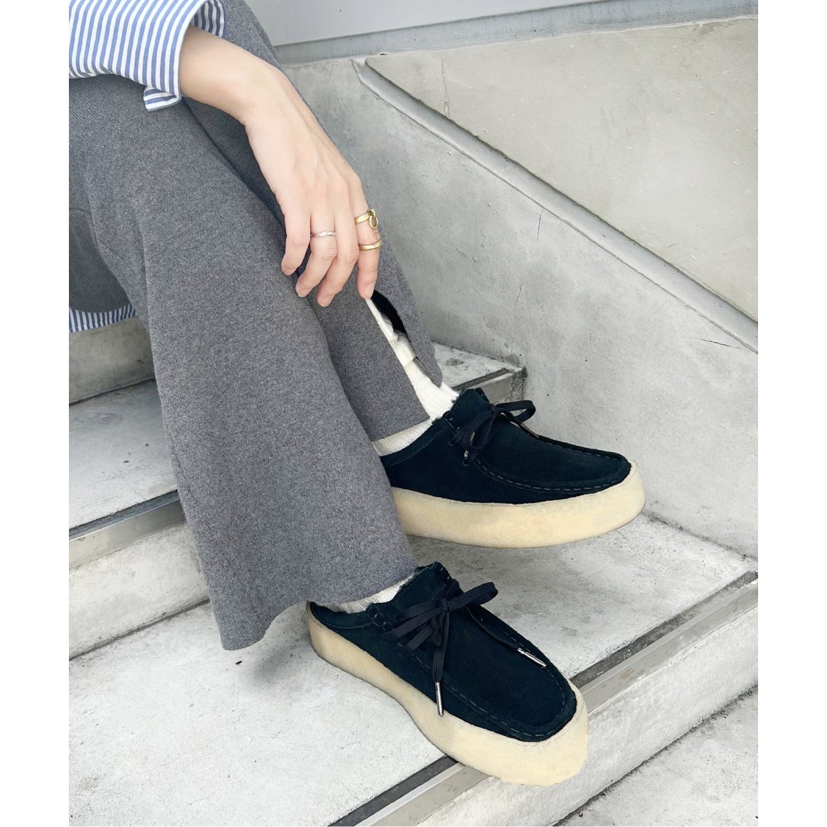 別注【CLARKS/クラークス】WALLABEE CUP LO EXCLUSIVE：シューズ