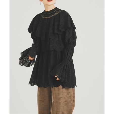 予約》【nude vintage×JOURNAL STANDARD】カットワークレースコンビ  