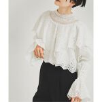 予約》【nude vintage×JOURNAL STANDARD】カットワークレースコンビ 