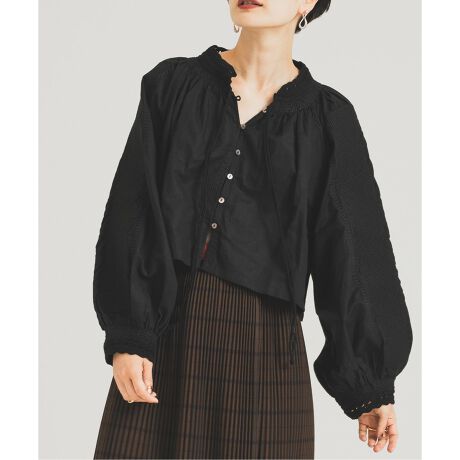 nude vintage×JOURNAL STANDARD】ヘビーエンブロイダリーブラウス 